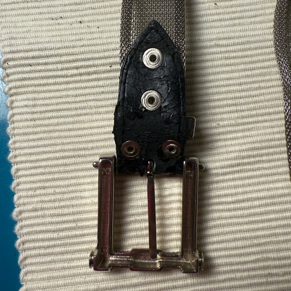 Silver Buckle Belt with Decorative Studs - Picture 5 of 6